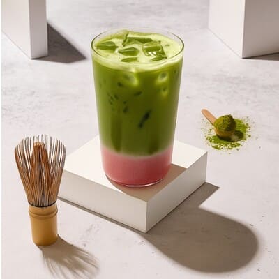 Iced Strawberry Matcha